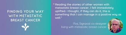 If breast cancer has metastasized to other areas of the body, it is termed a 'stage iv' breast cancer. Signpost Resource Is Helping People With Metastatic Breast Cancer Find Their Way Think Pink Foundation