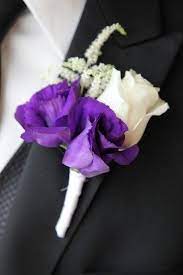 Purple And White Boutonniere For Parents X4 And X3 For The Children Purple Wedding Flowers Prom Flowers Corsage Wedding