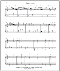 So if you like it, just download it here. The Pachelbel Canon Free Printable Piano Music