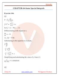The $\frac{1}{\sqrt{2 \pi}}$ is there to make sure that the area under the pdf is equal to one. Rs Aggarwal Class 12 Solutions Chapter 14 Some Special Integrals