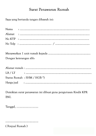 Contoh surat penawaran barang bangunan. Contoh Surat Penawaran Harga Tanah Gawe Cv