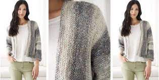 This is a great project for anyone who is an advanced beginner and looking to make a garment for the first time. Light N Easy Knitted Cardigan Free Knitting Pattern