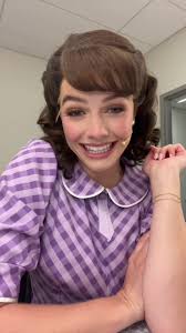 Lorraine 1985 🤝 Lorraine 1955 #musicaltheatre #lorrainebaines #bttfbway  #backtothefuture #stagemakeup #nationaltour