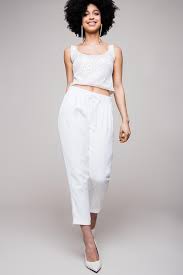 Suchen sie eine neue, trendige hose für damen von zum beispiel esprit oder s.oliver? Braut Hose Aus Crepe Super Moderne Edel Jogger Pants In 7 8 Lange