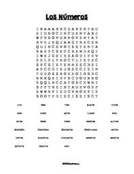Spanish Numbers 1 To 100 Los Numeros Word Search Spanish Numbers Word Recognition Increase Vocabulary