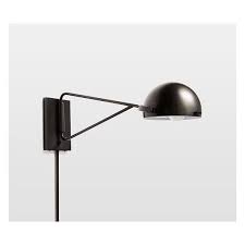 West Elm Clint Sconce 40 Liked On Polyvore Featuring Home Lighting Wall Lights Reading Plug In Wall Lights Wall Reading Lights Mid Century Modern Lamps