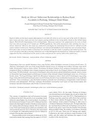 Article in jurnal teknologi · june 2003. Pdf Study On Drivers Behaviour Relationships To Reduce Road Accidents In Puchong Selangor Darul Ehsan