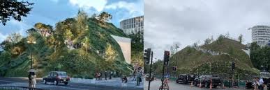 The mound photographed the week before opening. Marble Arch Mound Making Westminster An International Joke Westminster Labour Councillors Westminster Labour