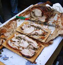 What's this about a reward? Porchetta Wikipedia