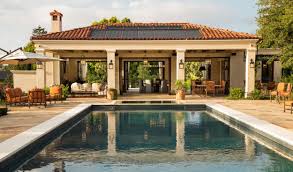 House Design Architects La Jolla Shores Pool House Mediterranean Country Pool House House Pillars Modern Pool House