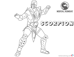 14 pics of scorpion vs. Mortal Kombat Coloring Pages At Getdrawings Free Download Coloring Home