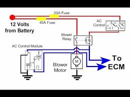 Split system air conditioner (outdoor section) three phase. Auto Hvac Condenser Fan Circuit Youtube