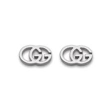 Gucci Running G 18w Gold Stud Earrings These diamond star earrings in sterling silver showcase 0.20 carats of genuine diamonds and. gucci running g 18k white gold stud earrings