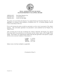 FINAL ADMINISTRATIVE DECISION ILLINOIS PROPERTY TAX APPEAL BOARD APPELLANT: Nick  Pann Plantoids, Inc. DOCKET NO.: 18-26426.001-C
