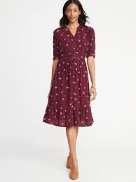 Waist Defined Shirt Dress For Women Old Navy Womens Dresses Fashion Dresses