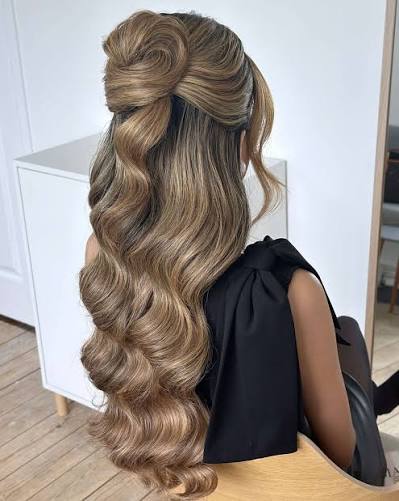 7 Bridal Half Up Half Down Hairstyle Ideas to Wear on Your Wedding Day — WEDDING HAIR & MAKEUP AND HAIR CLASSES BY OLGA