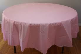 Large 96 Round Plastic Tablecloth In Pink In 2020 Plastic Tablecloth Table Cloth Cloth Table Covers