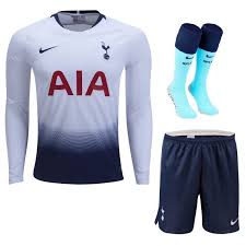 Tottenham hotspur shirts, jersey & football kits. Tottenham Home Long Sleeve Whole Kit Soccer Jersey 2018 2019