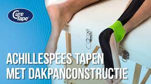 Achillespees Tapen Met Dakpanconstructie Medical Taping Fysiotape Youtube