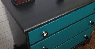 Black And Teal Dresser Black Teal Painted And Stenciled Dresser Metallic Dresser Black Painted Dressers Stencil Dresser