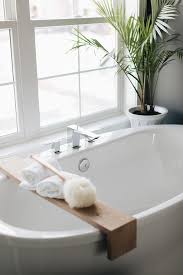 Maybe you would like to learn more about one of these? Teak Tray On Oval Bathtub Transitional Bathroom