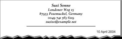 Anschreiben Das Datum Writing English