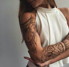 Henna Tattoo Selber Machen Schulter Oberarm Mode Tatowierungen Tattoo Selber Machen Tattoo Ideen
