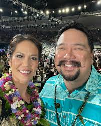 It was my 6th year co-hosting Kamehameha Schools Song Contest and Iʻm so  grateful to be around such wonderful people. 💙🤍 The Song Contest winners  are… 💚 Outstanding Student Director Louise Joe
