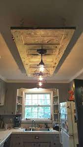 Old Door On The Ceiling With Two Hanging Lights Great Idea Arredamento Salotto Legno Idee Per Decorare La Casa Idee Di Arredamento