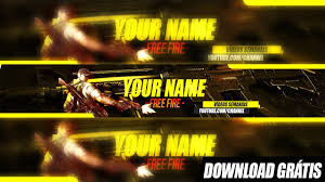 A vlogger should not forget the importance of creating great … Banner Free Fire Para Youtube Speed Art Download Editavel Youtube