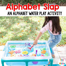 Water holds an endless fascination to children who seldom miss. Alphabet Slap Alphabet Water Play For Toddlers And Kids Fun With Mama