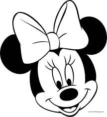 Disney Cute Minnie Girl Happy Face Coloring Page Coloring Pages Coloring For Kids Minnie