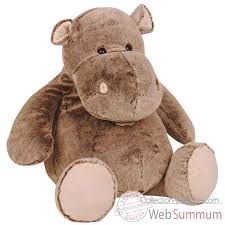 Doudou peluche histoire d'ours z'animoos hippopotame fourrure marron blanc neuf. Z Animoos Hippo 65 Cm Histoire D Ours De Histoire D Ours Sur Collection Peluche