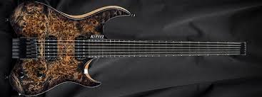 Kiesel Guitars V6 Dark Trans Black 50 California Burst Cali Rear Natural Clear Finish Rnc Poplar Burl Top Pbt S Guitar Black Ebony Tung Oil Finish