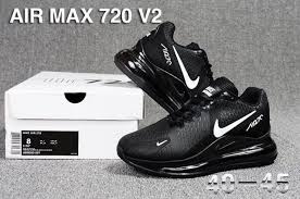 Nike Air Max 720 V2 Kpu Men S Running Shoes Black White Nike Air Max Nike Air Max Running Running Shoes For Men