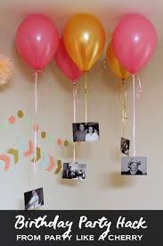 Balloon Decoration Homemade Simple Birthday Decoration Ideas Birthday Party Balloon Hack Such An Easy And Cheap Way To Make A Big Statement 60th Birthday Decorations Milestone Birthday Party Birthday Hacks