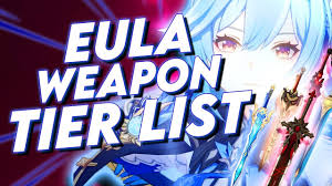 The lithic blade also gives the passive attack for every character in the party who hails from liyue which equips this weapon to get atk and crit rate. Power Eula Weapon Tier List Genshin Impact Eula Best Weapon Genshin Eula Build Guide Youtube