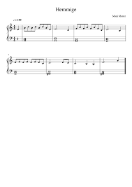 Find album reviews, stream songs, credits and award information for warum syt dir so truurig? Hemmige Easy Sheet Music For Piano Solo Musescore Com