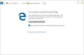 How To Display This Website Needs Microsoft Edge In Ie11 Stack Overflow