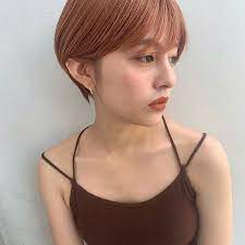 マッシュヘアスタイル 髪型 前髪あり 前髪なし 黒髪 パーマ lala magazine ララマガジン 髪色 オレンジ ヘアーデザイン 前髪 おしゃれ