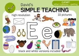 Letter E Phonics Spelling Clipart With Free Preview Letter E Phonics Lettering
