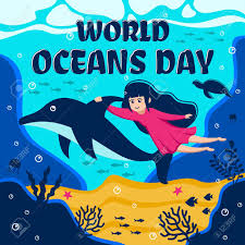 Oceans matter celebrate world oceans day poster. World Oceans Day Vector Illustration Sea Animals Poster Background Royalty Free Cliparts Vectors And Stock Illustration Image 147156512