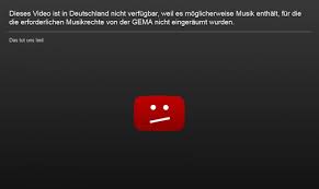 Grundsätzlich ist jeder, der musikalische werke, deren urheberschaft von der gema vertreten wird und der öffentlichkeit zugänglich macht, gebührenpflichtig. Dieses Video Ist In Deutschland Leider Nicht Verfugbar Youtube Muss Gema Sperrtafeln Entfernen