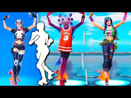 Preview 3d models, audio and showcases for fortnite: Freewheelin Fortnite Derby Dynamo Built In Emote W Leaked Skins Axo Bryne Splatterella