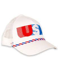 Usa Patriotic Snapback Cap American Retro Mesh Hat White Red Blue Ch12o42cygf Mesh Hat Red And Blue Hats For Men