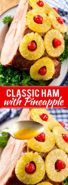 Ham With Pineapple And Cherries Recipe Easter Ham Christmas Ham Holiday Ham Pineapple Ham Recipe Christmas Ham Pineapple Ham Cherry Recipes