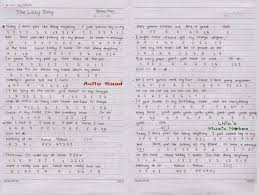 7 7 7 if you ever leave me, baby 2. Not Pianika Pemula Lagu Bruno Mars The Lazy Song Lhia S Music Notes
