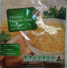 Perfect for sick days and cold nights!!! Chicken Noodle Soup Dried Soup Mix Coles 50g