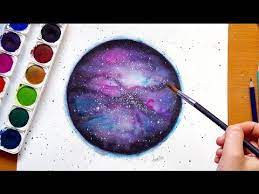 Kids can communicate so much of what they're feelings via this form of expression. In This Video You Will Learn How To Paint A Simple Watercolor Galaxy Its Fun And Easy To Do So I Hope You Enjoy P Watercolor Galaxy Galaxy Painting Galaxy Art