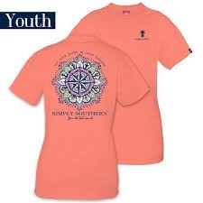 Details About Youth Let Your Heart Be Your Compass Simply Southern Tee Shirt
